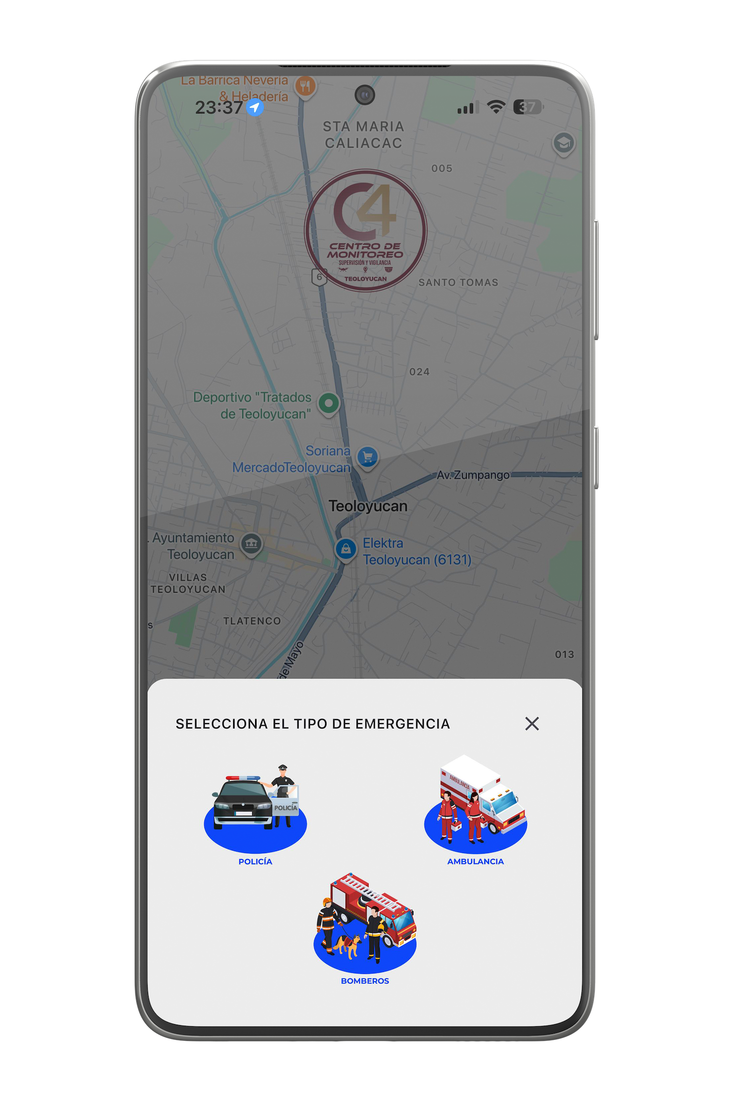 App Botón de Emergencias Teoloyucan