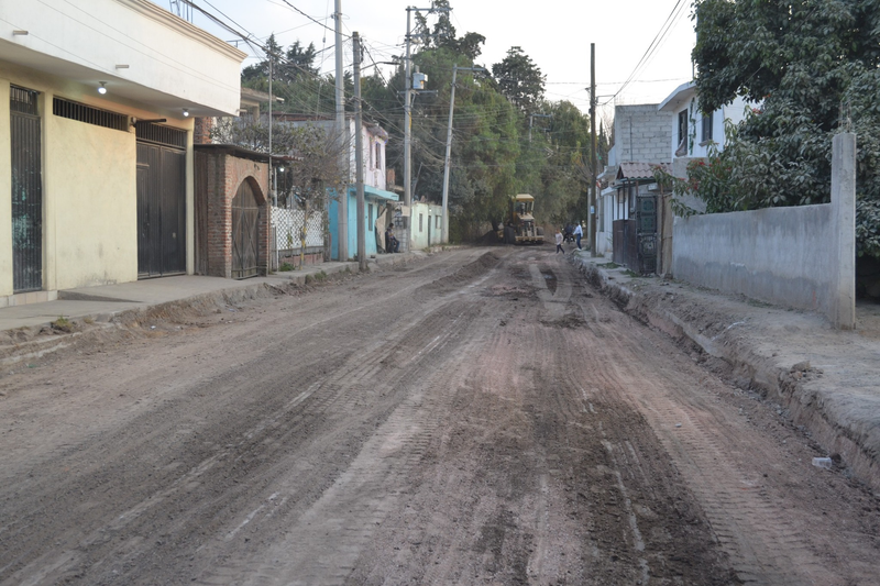 Antes: Calle Merida, Santo Tomás Teoloyucan