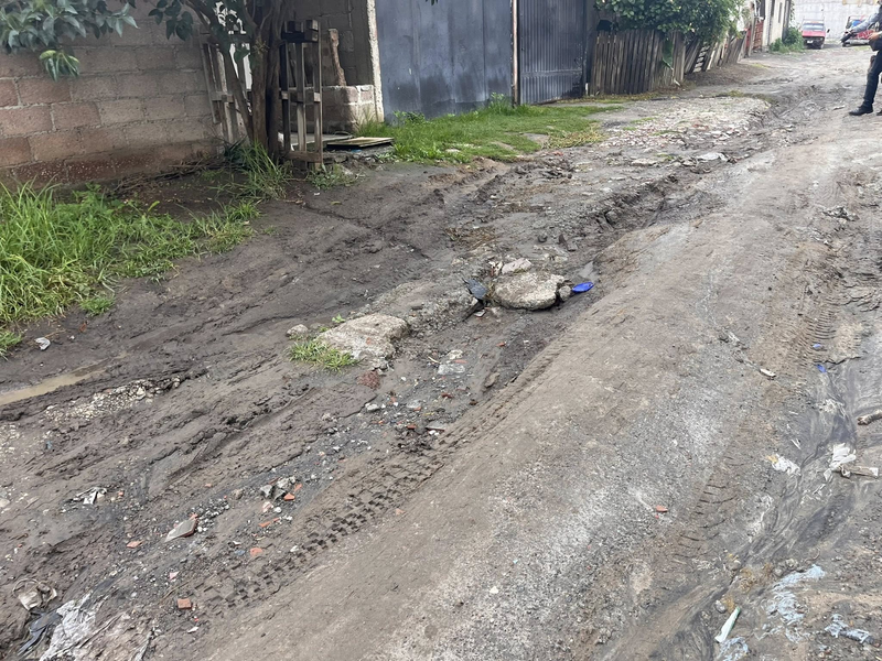 Antes: Calle Capulines, Barrio Cuaxoxoca