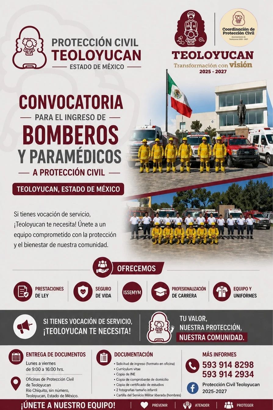 Convocatoria para Bomberos y Paramedicos