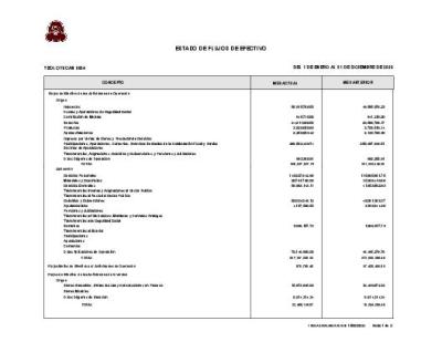 Estado de flujo de efectivo