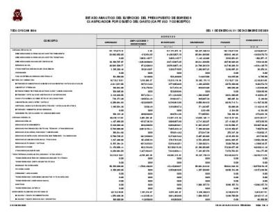 Clasificación por objeto de gasto (capitulo y concepto)