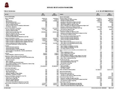 ESTADO DE SITUACION FINANCIERA