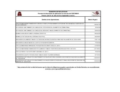 APLICACION DE RECURSO DEL FORTAMUN