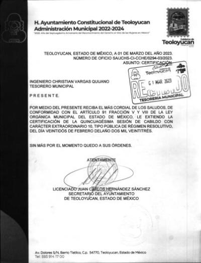 5. Acta de Cabildo Aprobacion
