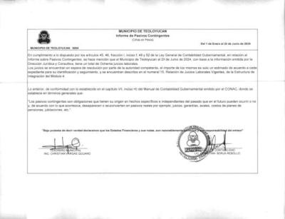 50. Pasivos Contingentes Junio
