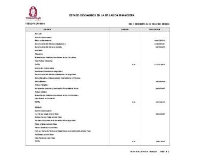 6. Estado de Cambios en la Situación Financiera