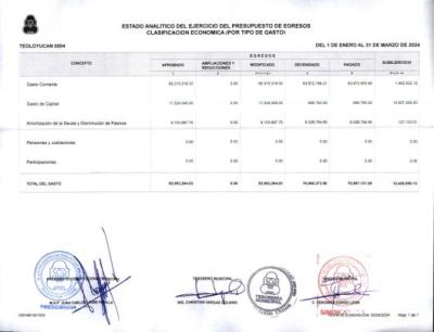 Clasificacion Economica (Por Tipo de Gasto)