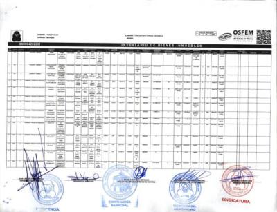 INVENTARIO DE BIENES INMUEBLES AL 30062022