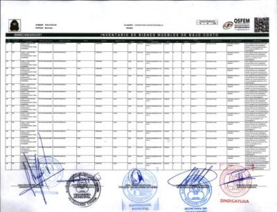 INVENTARIO DE BIENES MUEBLES DE BAJO COSTO AL 30062022