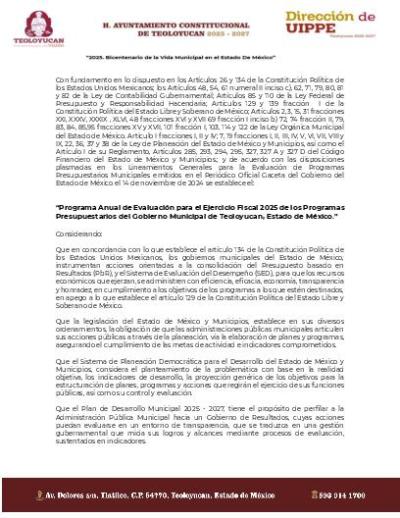 Lineamientos PAE 2025 Teoloyucan