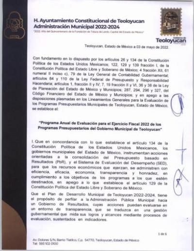 PAE Ejercicio Fiscal 2022