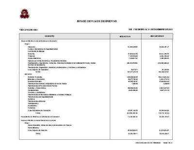 Estado de Flujos de Efectivo