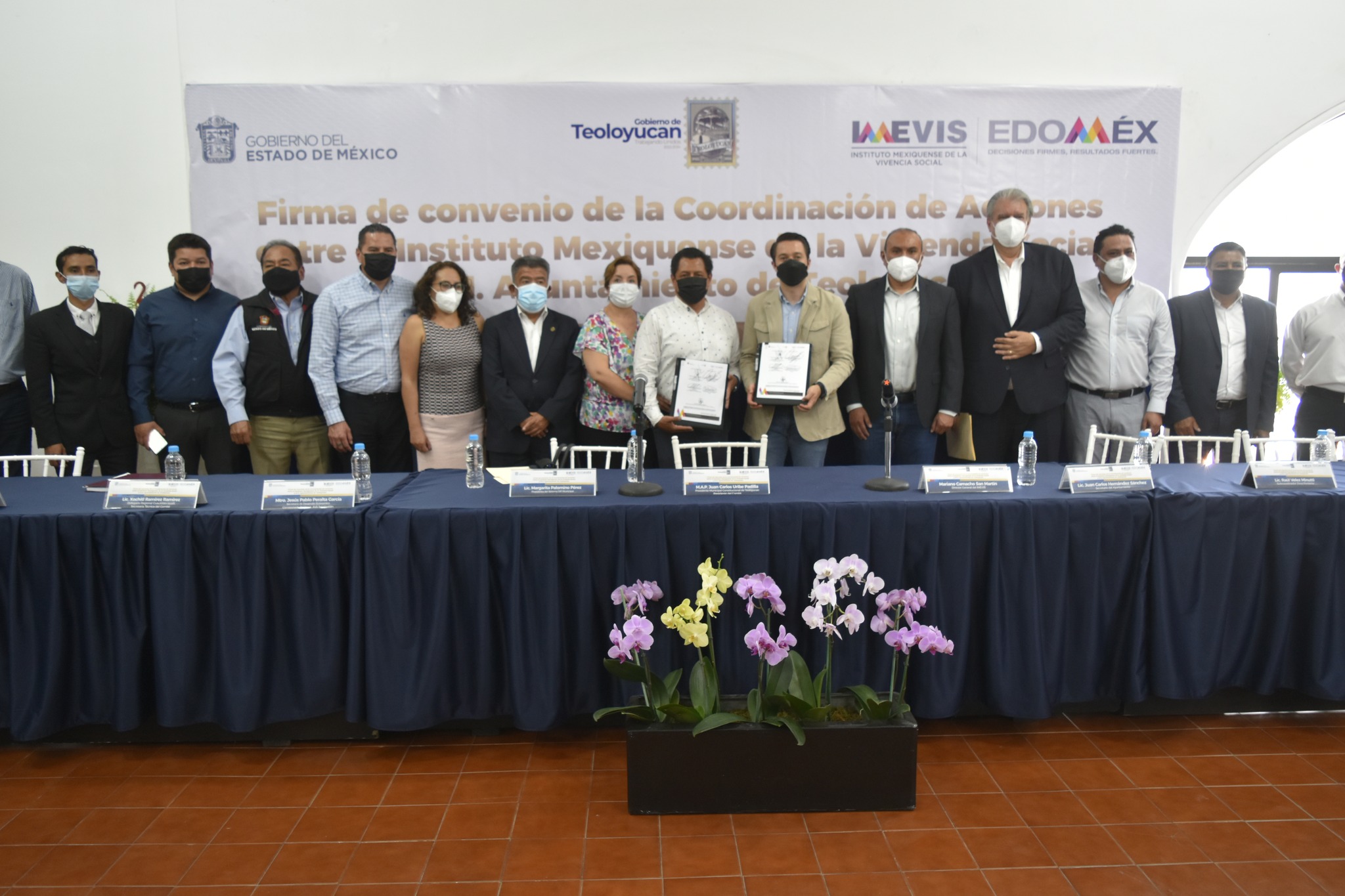 Firma de Convenio de la Coordinación de Acciones entre el Instituto Mexiquense de la Vivienda Social y el H. Ayuntamiento de #Teoloyucan