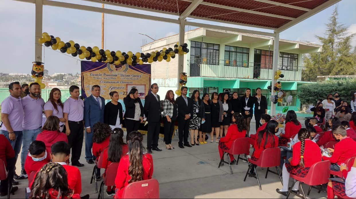 Ceremonia de término de ciclo escolar 2019 – 2022, de la Escuela Primaria Vicente Suárez