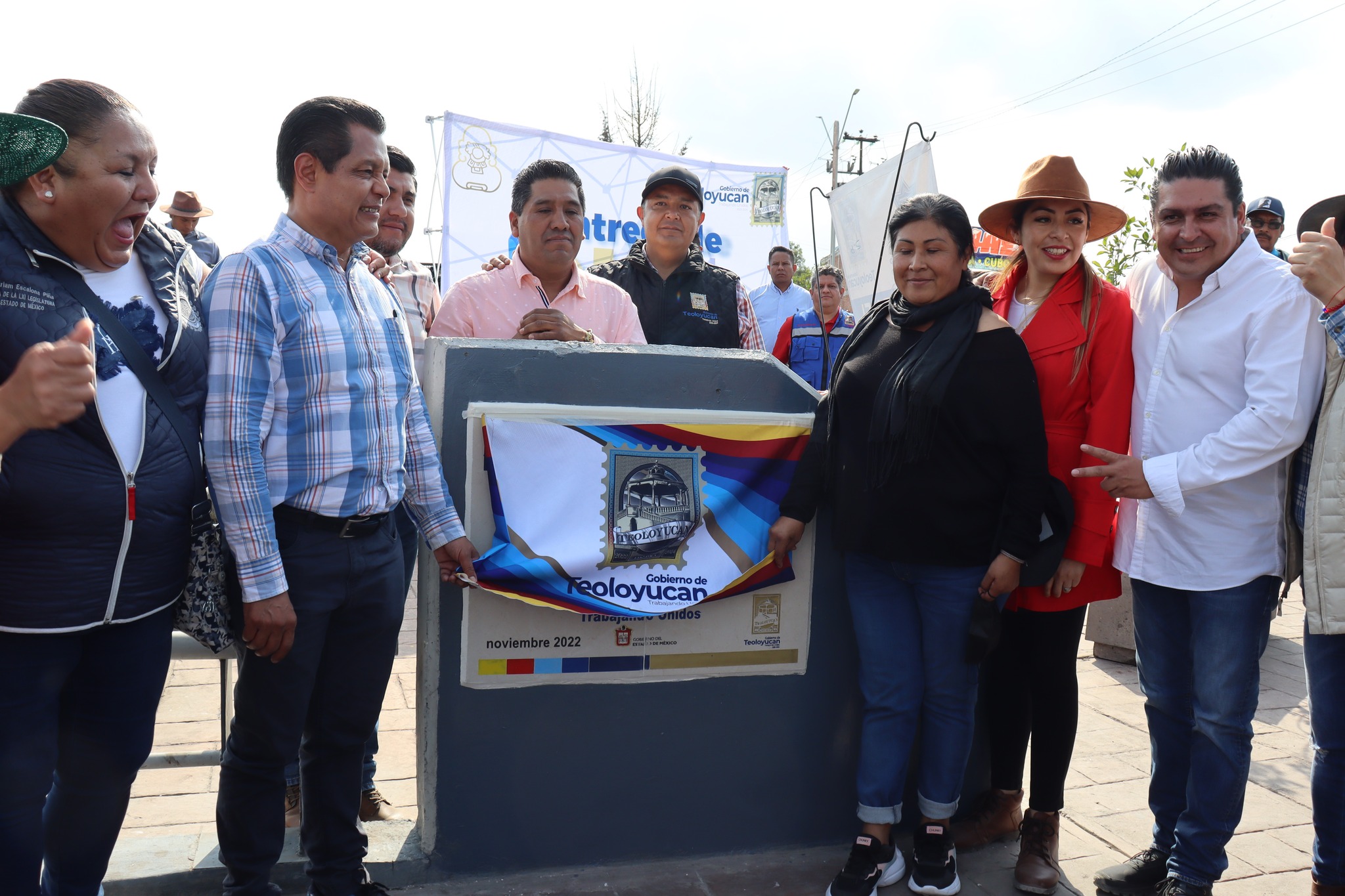 Inauguración de la rehabilitación del puente vehicular de Av. Hidalgo
